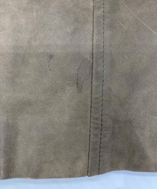 A.P.C.（アーペーセー）A.P.C. (アーペーセー) ヌバックレザーチェスターコート カーキ サイズ:Sの古着・服飾アイテム