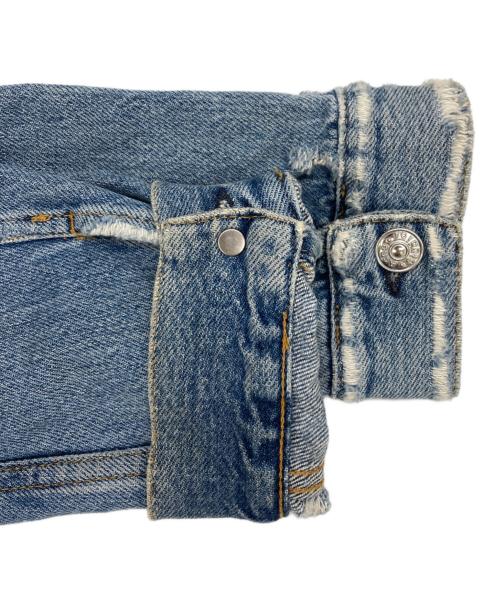 Acne studios（アクネ ストゥディオス）Acne studios (アクネ ストゥディオス) ノーカラークラッシュデニムジャケット インディゴ サイズ:44の古着・服飾アイテム