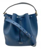 BALLYバリー）の古着「BLYSS 巾着ショルダーバッグ」｜ブルー