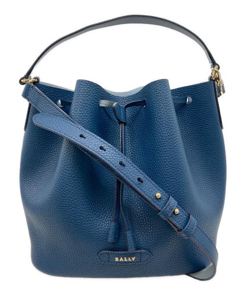 BALLY（バリー）BALLY (バリー) BLYSS 巾着ショルダーバッグ ブルーの古着・服飾アイテム