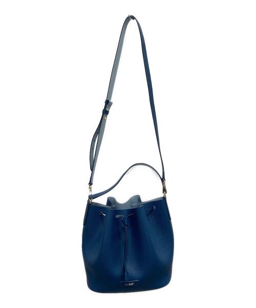 BALLY（バリー）BALLY (バリー) BLYSS 巾着ショルダーバッグ ブルーの古着・服飾アイテム