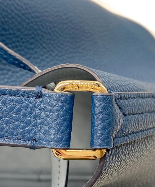 BALLY（バリー）BALLY (バリー) BLYSS 巾着ショルダーバッグ ブルーの古着・服飾アイテム