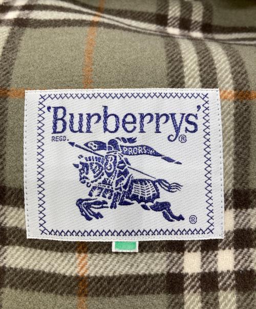 Burberry's（バーバリー）Burberry's (バーバリーズ) 裏ノバチェックカシミヤ混ステンカラーコート グリーン サイズ:表記なしの古着・服飾アイテム