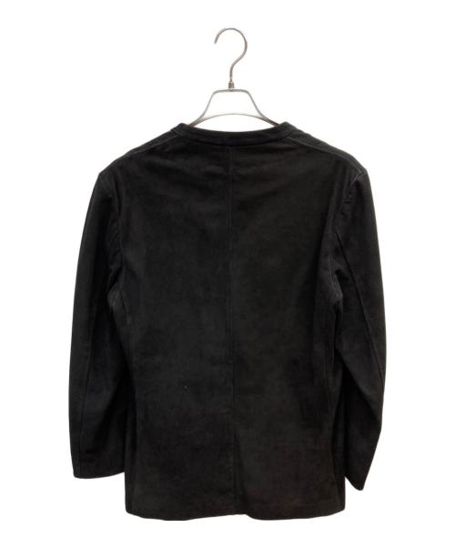 quattrocchi（クアトロッキ）quattrocchi (クアトロッキ) International Gallery (インターナショナルギャラリー) ゴートスエードノーラペルジャケット ブラック サイズ:42の古着・服飾アイテム