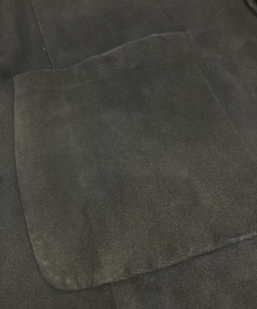 quattrocchi（クアトロッキ）quattrocchi (クアトロッキ) International Gallery (インターナショナルギャラリー) ゴートスエードノーラペルジャケット ブラック サイズ:42の古着・服飾アイテム