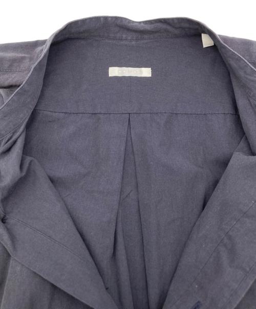 COMOLI（コモリ）COMOLI (コモリ) バンドカラーシャツ ネイビー サイズ:Sの古着・服飾アイテム