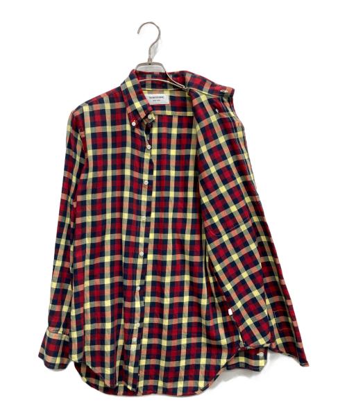 THOM BROWNE. NEW YORK（トムブラウン ニューヨーク）THOM BROWNE. NEW YORK (トムブラウン ニューヨーク) チェックシャツ レッド×イエロー サイズ:Sの古着・服飾アイテム