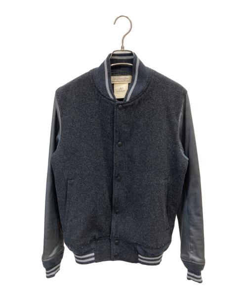 REMI RELIEF（レミレリーフ）REMI RELIEF (レミレリーフ) メルトン切替スタジャン グレー サイズ:Sの古着・服飾アイテム