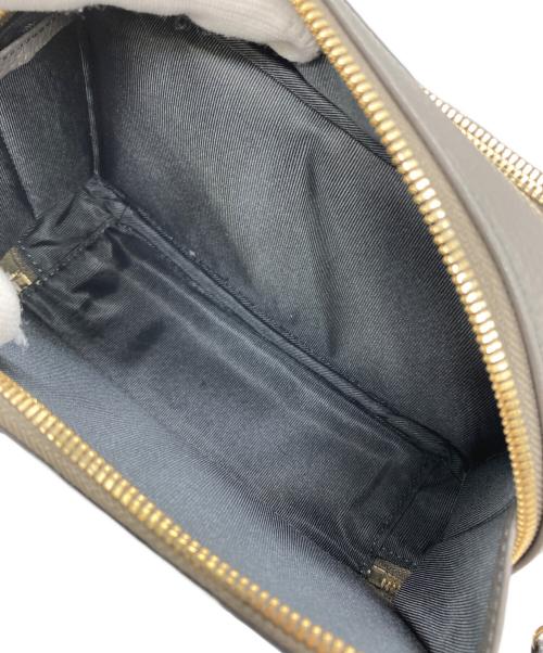 LEATHER JEWELS（レザージュエルズ）LEATHER JEWELS (レザージュエルズ) フラワーモチーフクロコ型押しショルダーバッグ グレーの古着・服飾アイテム