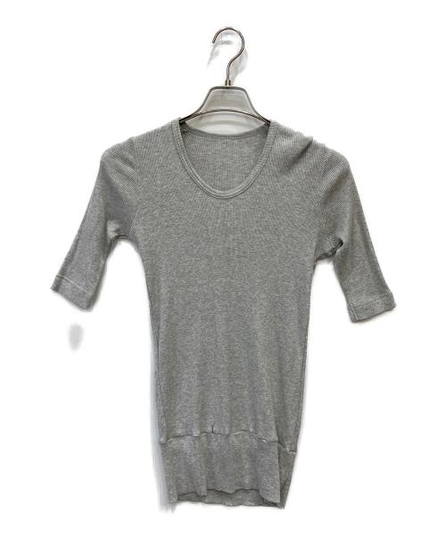 tamaki niime（タマキ ニイメ）tamaki niime (タマキ ニイメ) 半袖ニット グレーの古着・服飾アイテム