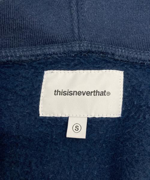 thisisneverthat（ディスイズネバーザット）thisisneverthat (ディスイズネバーザット) DSN-Logo Zip Up Hoodie ネイビー サイズ:Sの古着・服飾アイテム