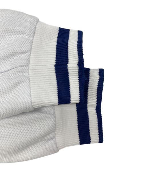 GUCCI（グッチ）GUCCI (グッチ) Interlocking G Polyester Pique Zip-Up Jacket ホワイト×ネイビー サイズ:Sの古着・服飾アイテム