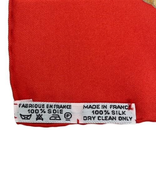 HERMES（エルメス）HERMES (エルメス) VOILES DE LUMIERE 光の帆船 カレシルクスカーフ レッド サイズ:90の古着・服飾アイテム