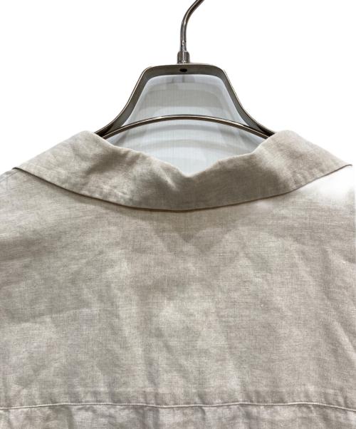 H BEAUTY&YOUTH（エイチ ビューティー&ユース）H BEAUTY&YOUTH (エイチ ビューティー&ユース) OPEN COLLAR SHORT SLEEVE SHIRT アイボリー サイズ:Sの古着・服飾アイテム