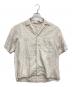 H BEAUTY&YOUTH（エイチ ビューティー&ユース）の古着「OPEN COLLAR SHORT SLEEVE SHIRT」｜アイボリー