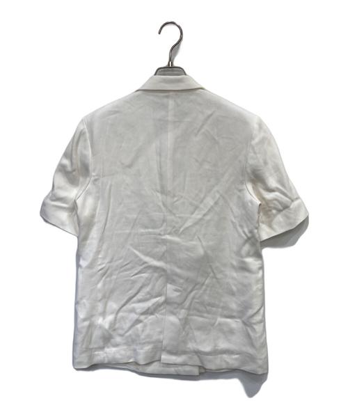 THIRD MAGAZINE（サードマガジン）THIRD MAGAZINE (サードマガジン) ショートスリーブジャケット ホワイト サイズ:Mの古着・服飾アイテム