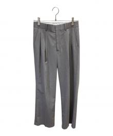 forme（フォルメ）の古着「Tuck Low waist Pants」｜グレー