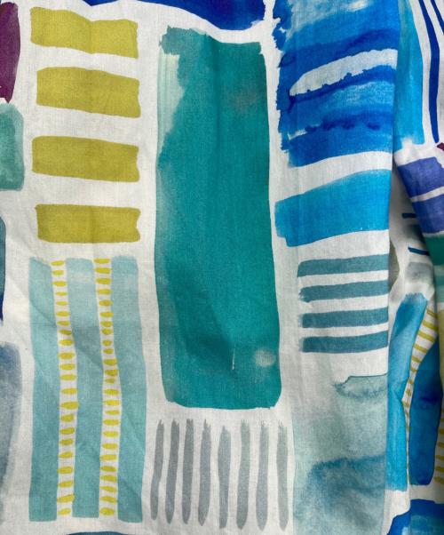 fontana grande（フォンタナ グランデ）fontana grande (フォンタナ グランデ) 水彩デザインスカート ブルー サイズ:38の古着・服飾アイテム