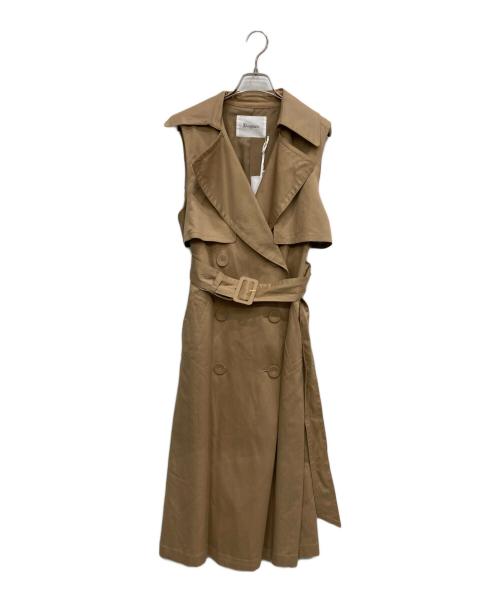 Diagram（ダイアグラム）Diagram (ダイアグラム) ロングトレンチベスト ベージュ サイズ:Sの古着・服飾アイテム