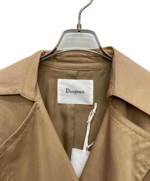 Diagram（ダイアグラム）Diagram (ダイアグラム) ロングトレンチベスト ベージュ サイズ:Sの古着・服飾アイテム