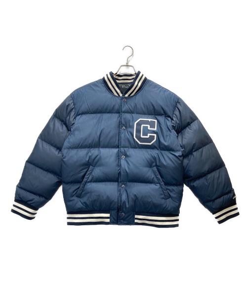 COACH（コーチ）COACH (コーチ) ダウン ヴァーシティ ジャケット・リサイクル ポリエステル ネイビー サイズ:Lの古着・服飾アイテム