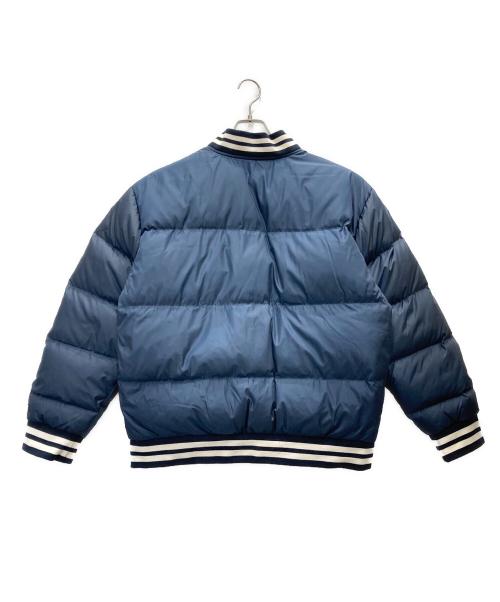 COACH（コーチ）COACH (コーチ) ダウン ヴァーシティ ジャケット・リサイクル ポリエステル ネイビー サイズ:Lの古着・服飾アイテム