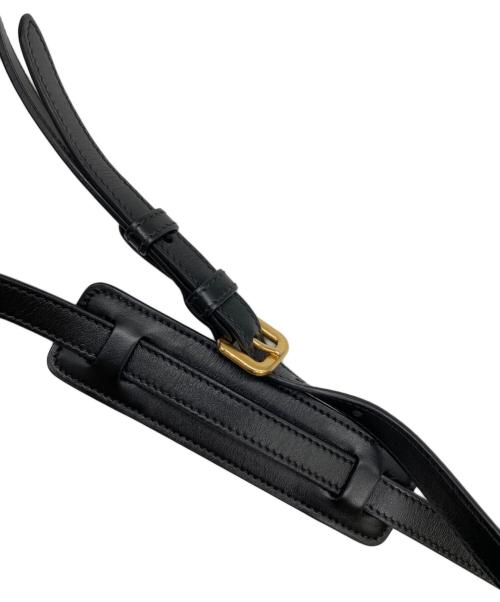 PRADA（プラダ）PRADA (プラダ) ロゴジャガードショルダーバッグ ブラック サイズ:表記なしの古着・服飾アイテム