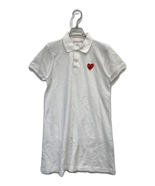 COMME des GARCONS GIRL（コムデギャルソンガール）COMME des GARCONS GIRL (コムデギャルソンガール) ポロワンピース ホワイト サイズ:Mの古着・服飾アイテム