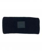 Acne studiosアクネ ストゥディオス）の古着「フェイスパッチ リブニット ヘアバンド」｜ブラック