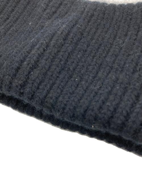 Acne studios（アクネ ストゥディオス）ACNE STUDIOS (アクネ ストゥディオス) フェイスパッチ リブニット ヘアバンド ブラックの古着・服飾アイテム