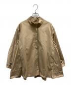 BEARDSLEYビアズリー）の古着「バックタック スタンドカラージャケット」｜ベージュ