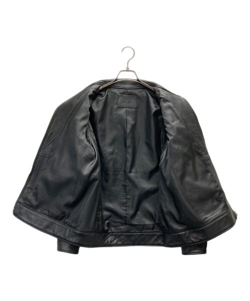 TETE HOMME（テット オム）TETE HOMME (テット オム) SHEEP LEATHER JACKET ブラック サイズ:XLの古着・服飾アイテム