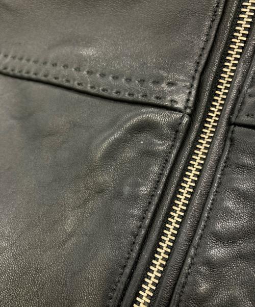 TETE HOMME（テット オム）TETE HOMME (テット オム) SHEEP LEATHER JACKET ブラック サイズ:XLの古着・服飾アイテム