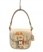 COACH×Jean-Michel Basquiatコーチ×ジャン ミシェル バスキア）の古着「2WAYショルダーバッグ」｜ベージュ