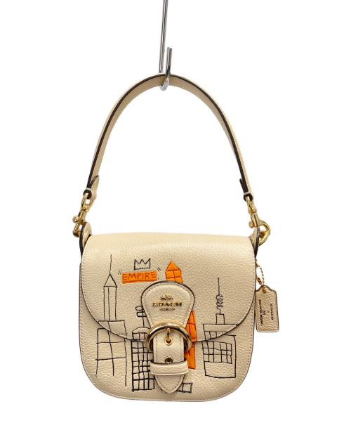 COACH（コーチ）COACH (コーチ) Jean-Michel Basquiat (ジャン ミシェル バスキア) 2WAYショルダーバッグ ベージュ サイズ:表記なしの古着・服飾アイテム