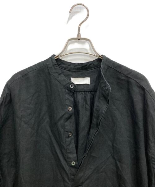 KAGURE（カグレ）kagure (カグレ) リネンシャツワンピース ブラック サイズ:FREEの古着・服飾アイテム