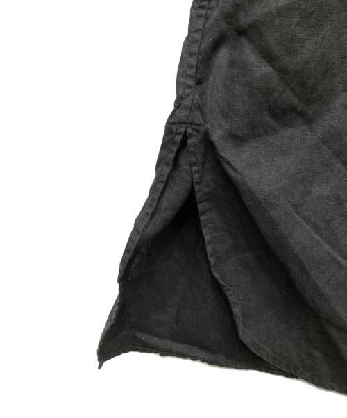 KAGURE（カグレ）kagure (カグレ) リネンシャツワンピース ブラック サイズ:FREEの古着・服飾アイテム