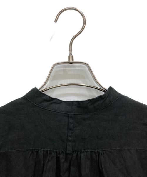 KAGURE（カグレ）kagure (カグレ) リネンシャツワンピース ブラック サイズ:FREEの古着・服飾アイテム