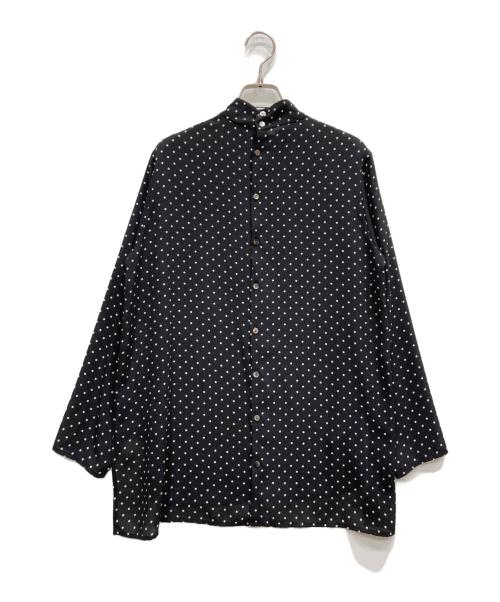 BEARDSLEY（ビアズリー）BEARDSLEY (ビアズリー) ドットブラウス ブラック サイズ:FREEの古着・服飾アイテム