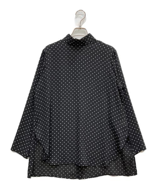 BEARDSLEY（ビアズリー）BEARDSLEY (ビアズリー) ドットブラウス ブラック サイズ:FREEの古着・服飾アイテム