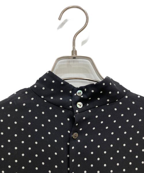 BEARDSLEY（ビアズリー）BEARDSLEY (ビアズリー) ドットブラウス ブラック サイズ:FREEの古着・服飾アイテム