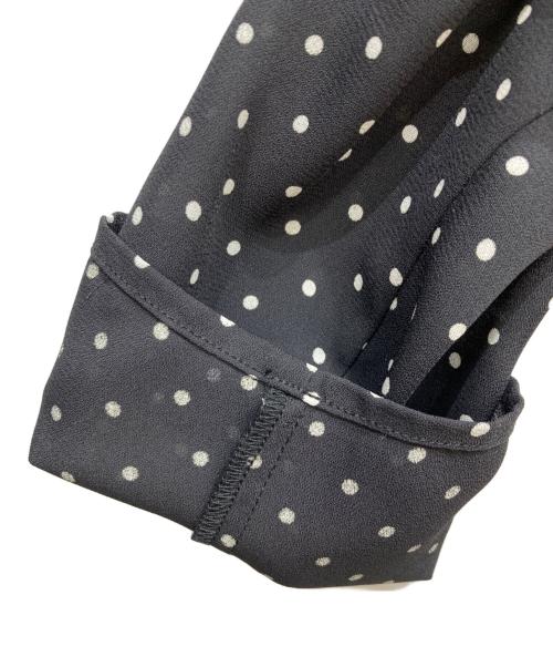 BEARDSLEY（ビアズリー）BEARDSLEY (ビアズリー) ドットブラウス ブラック サイズ:FREEの古着・服飾アイテム