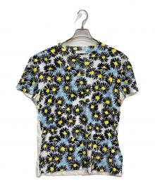 PRADA（プラダ）の古着「花柄切替しTシャツ」｜ホワイト