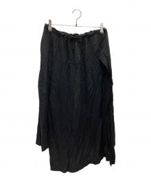 B Yohji Yamamoto（ビーヨウジヤマモト）の古着「ラップデザインパンツ」｜ブラック