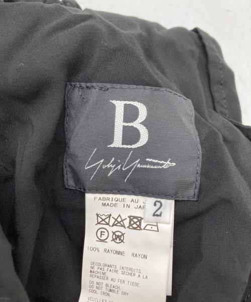 B Yohji Yamamoto（ビーヨウジヤマモト）B Yohji Yamamoto (ビーヨウジヤマモト) ラップデザインパンツ ブラック サイズ:2の古着・服飾アイテム