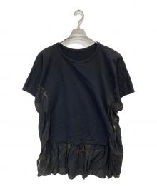 Y's（ワイズ）の古着「切替カットソー」｜ブラック