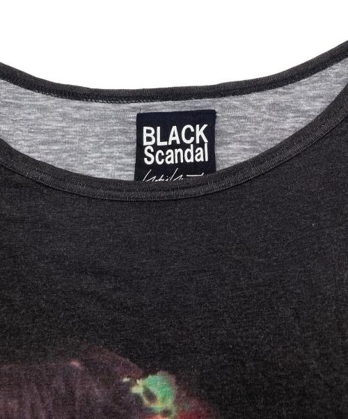 BLACK Scandal Yohji Yamamoto（ブラックスキャンダルヨウジヤマモト）BLACK Scandal Yohji Yamamoto (ブラックスキャンダルヨウジヤマモト) 色女PT丸半 カットソー ブラック サイズ:Lの古着・服飾アイテム