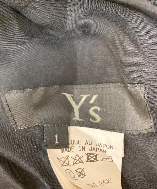 Y's（ワイズ）Y's (ワイズ) アシンメトリーワンピース ブラック サイズ:1の古着・服飾アイテム