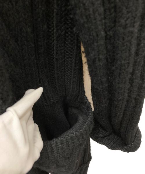 Yohji Yamamoto pour homme（ヨウジヤマモト プールオム）Yohji Yamamoto pour homme (ヨウジヤマモト プールオム) マキシ丈ファイヤーマンニットコート ブラック サイズ:3の古着・服飾アイテム