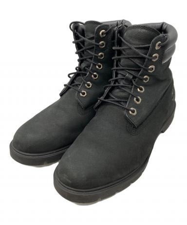【未使用】Timberlandヌバックレザーブーツブラック8.5W 中古・古着通販】Timberland (ティンバーランド) 6インチブーツ